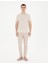 Erkek Bej Slim Fit Keten Karışımlı Kanvas Pantolon 50284261-VR011 1