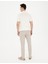 Erkek Bej Slim Fit Kanvas Pantolon 50289194-VR011 4