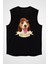 En Iyi Dostum Beagle Siyah Unisex Kolsuz Kesik Kol T-Shirt 1