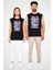 Pembe Deniz Anası Siyah Unisex Kolsuz Kesik Kol T-Shirt 2