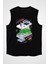 Retro Gameboy Siyah Unisex Kolsuz Kesik Kol T-Shirt 1