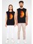 Mars Siyah Unisex Kolsuz Kesik Kol T-Shirt 2
