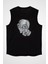 Işaret Eden Alien Siyah Unisex Kolsuz Kesik Kol T-Shirt 1