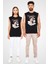 Benim Stilim Kadın Siyah Unisex Kolsuz Kesik Kol T-Shirt 2
