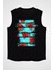 Karpuz Siyah Unisex Kolsuz Kesik Kol T-Shirt 1