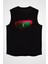 Maldivler - Maldives Siyah Unisex Kolsuz Kesik Kol T-Shirt 1