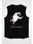 El Sallayan Astronot Siyah Unisex Kolsuz Kesik Kol T-Shirt 1