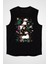 Unicorn At Siyah Unisex Kolsuz Kesik Kol T-Shirt 1