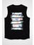 Istiridye Midye Salyangoz Siyah Unisex Kolsuz Kesik Kol T-Shirt 1