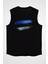 Estonya - Estonia Siyah Unisex Kolsuz Kesik Kol T-Shirt 1