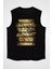 Sultan Papağanı Siyah Unisex Kolsuz Kesik Kol T-Shirt 1