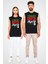 Cezayir Siyah Unisex Kolsuz Kesik Kol T-Shirt 2