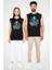 Gitarist Ahtapot Siyah Unisex Kolsuz Kesik Kol T-Shirt 2