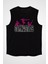 Jimnastik Siyah Unisex Kolsuz Kesik Kol T-Shirt 1