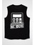 Muhasebeci Siyah Unisex Kolsuz Kesik Kol T-Shirt 1