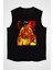 Itfaiyeci Siyah Unisex Kolsuz Kesik Kol T-Shirt 1