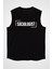 Sosyolog Siyah Unisex Kolsuz Kesik Kol T-Shirt 1