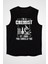 Kimya Bilimi Siyah Unisex Kolsuz Kesik Kol T-Shirt 1