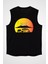 Serengeti Milli Park Siyah Unisex Kolsuz Tişört Kesik Kol T-Shirt 2