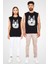 Karizma Sibirya Kurdu Husky Haski Siyah Unisex Kolsuz Kesik Kol T-Shirt 2