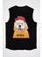 Süper Köpek Golden Retriever Siyah Unisex Kolsuz Kesik Kol T-Shirt 1
