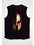 Spartalı Siyah Unisex Kolsuz Tişört Kesik Kol T-Shirt 2