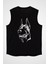 Sadık Dost Doberman Siyah Unisex Kolsuz Kesik Kol T-Shirt 1