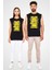 Gitar Çalan Ayı Siyah Unisex Kolsuz Kesik Kol T-Shirt 2