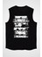 Kara Sevimli Koyun Siyah Unisex Kolsuz Kesik Kol T-Shirt 1