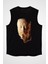 Antika Satıcısı Siyah Unisex Kolsuz Tişört Kesik Kol T-Shirt 2