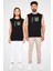 Katil Kedi Siyah Unisex Kolsuz Kesik Kol T-Shirt 2