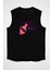 Kova Burcu Siyah Unisex Kolsuz Tişört Kesik Kol T-Shirt 2