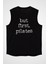 Pilates Siyah Unisex Kolsuz Tişört Kesik Kol T-Shirt 2