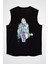 Mavi Kürk Fashion Siyah Unisex Kolsuz Kesik Kol T-Shirt 1