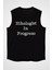 Etolojist Siyah Unisex Kolsuz Tişört Kesik Kol T-Shirt 2