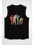 Kameraman Siyah Unisex Kolsuz Kesik Kol T-Shirt 1