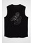 Rugby Siyah Unisex Kolsuz Kesik Kol T-Shirt 1