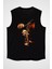 Kemancı Siyah Unisex Kolsuz Kesik Kol T-Shirt 1