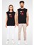 Kırmızı Telefon Siyah Unisex Kolsuz Tişört Kesik Kol T-Shirt 1