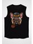 Hipster Filozof Pug Siyah Unisex Kolsuz Kesik Kol T-Shirt 1