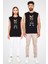 Rap Hip Hop Buldog Siyah Unisex Kolsuz Kesik Kol T-Shirt 2
