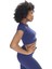 Hera Seamless Kısa Kol Crop Lacivert 2