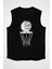 Basketbol Siyah Unisex Kolsuz Tişört Kesik Kol T-Shirt 2