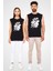 Fashion Girl Siyah Unisex Kolsuz Tişört Kesik Kol T-Shirt 1