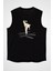 Wushu Siyah Unisex Kolsuz Tişört Kesik Kol T-Shirt 2