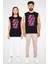 Kaplan Siyah Unisex Kolsuz Kesik Kol T-Shirt 2