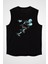 Rugby Siyah Unisex Kolsuz Kesik Kol T-Shirt 1