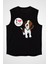 Beagle Seviyorum Siyah Unisex Kolsuz Kesik Kol T-Shirt 1