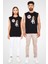 Beagle Seviyorum Siyah Unisex Kolsuz Kesik Kol T-Shirt 2