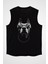 Siyah Giyen Dobermanlar Siyah Unisex Kolsuz Tişört Kesik Kol T-Shirt 2